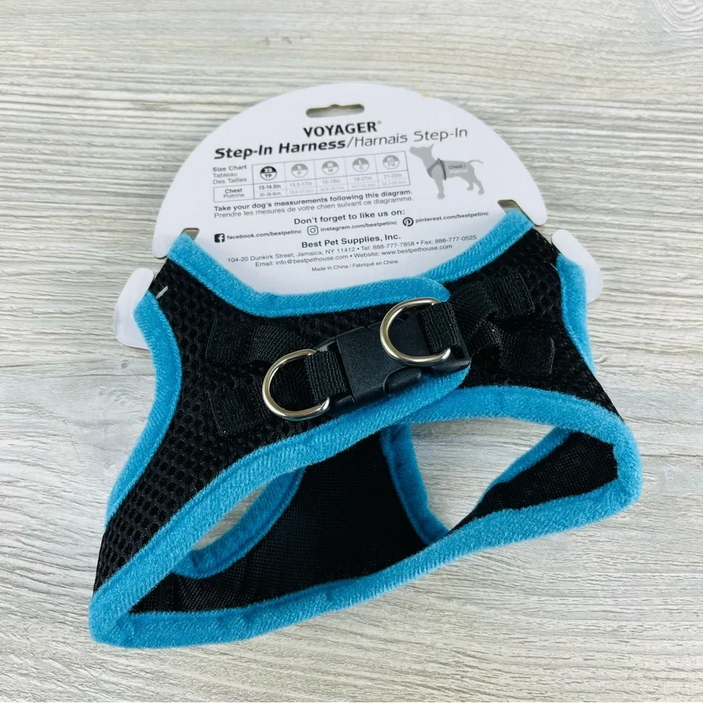 Voyager Step-In Air Dog Harness - All Weather Mesh Blue XS Size For Small Dogs
